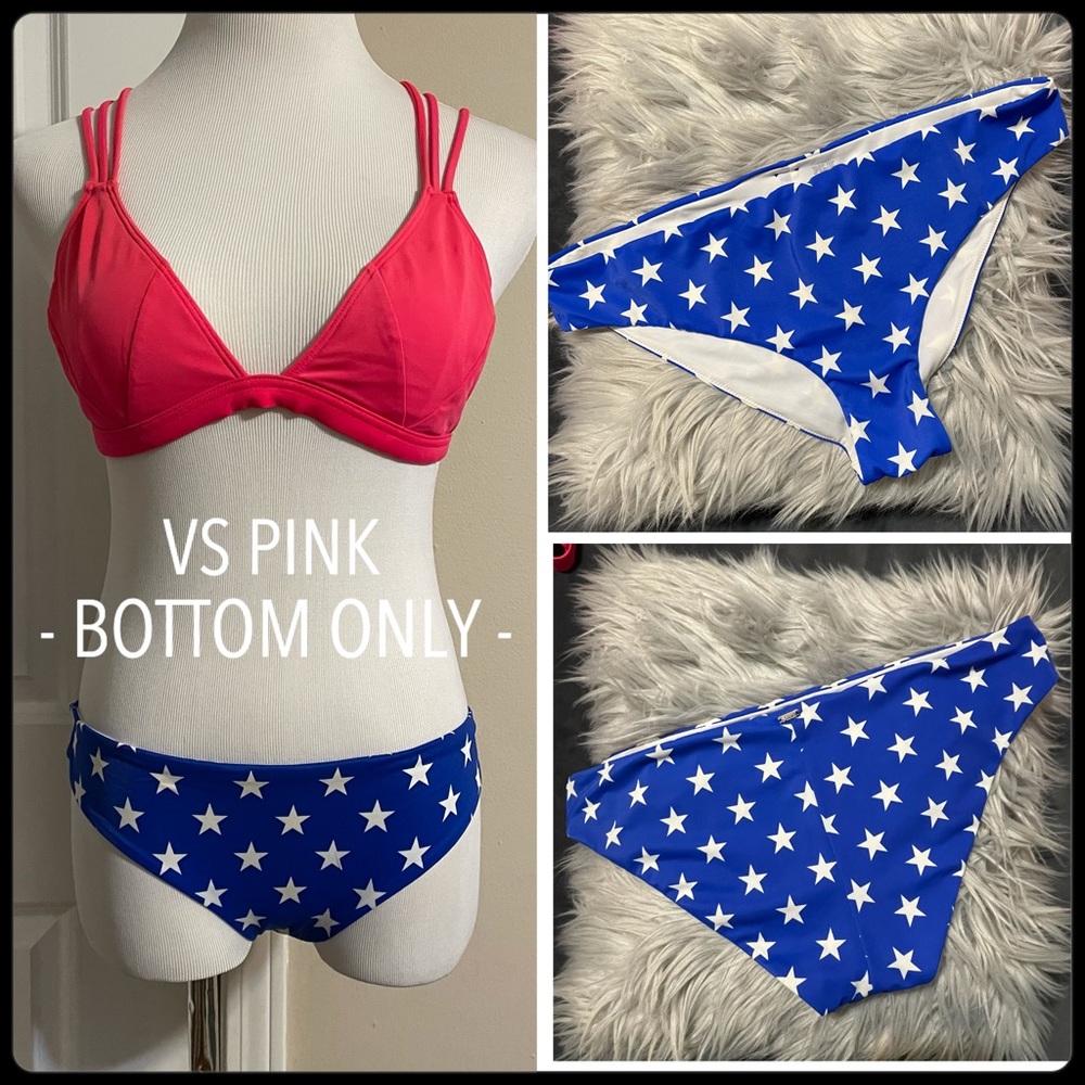 VS PINK Stars July 4th American flag bikini bottom